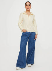 Makai Cable Knit Sweater Cream