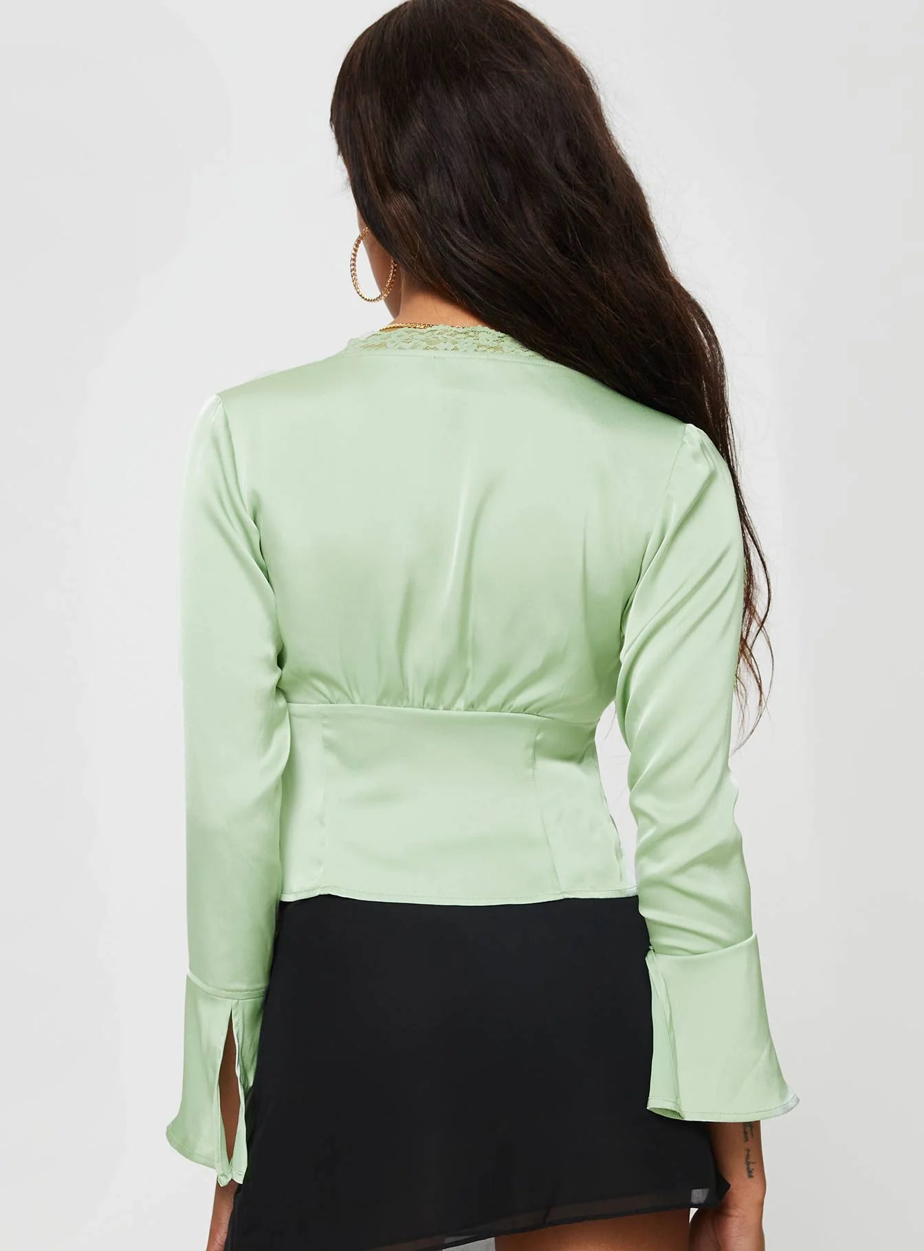 Hunton Long Sleeve Top Green