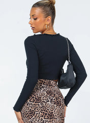 Tyson Long Sleeve Top Black