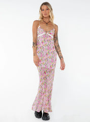 Emily Maxi Dress Pink Floral Tall