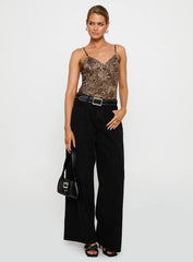 Elixia Bodysuit Leopard