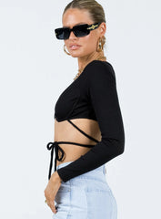 Armitage Long Sleeve Top Black