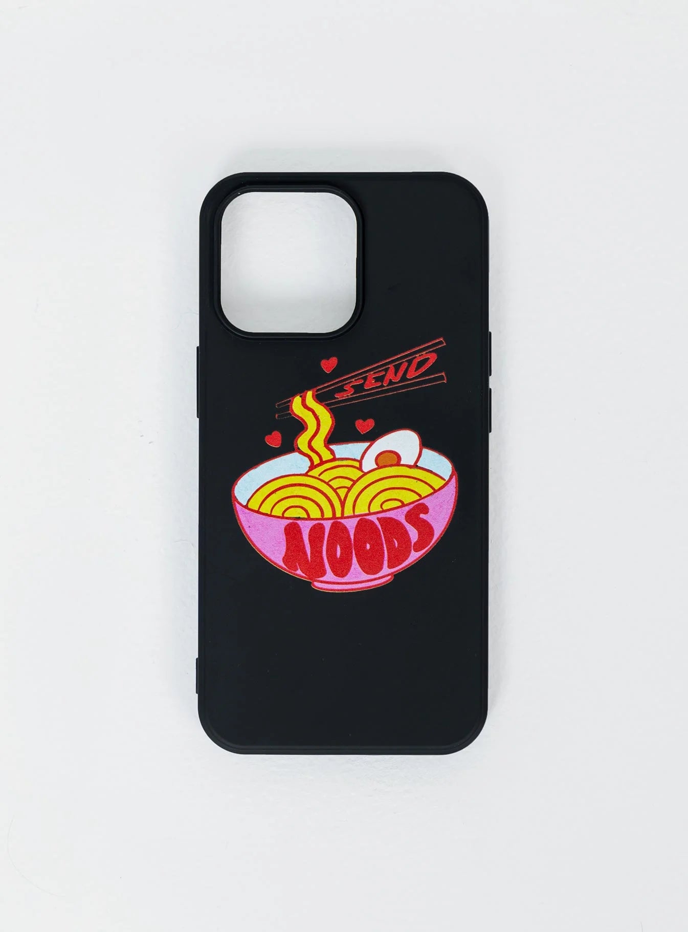 Send Noods iPhone Case Black