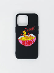 Send Noods iPhone Case Black