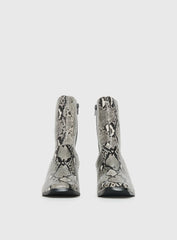 Therapy Shade Boots Black White Snake