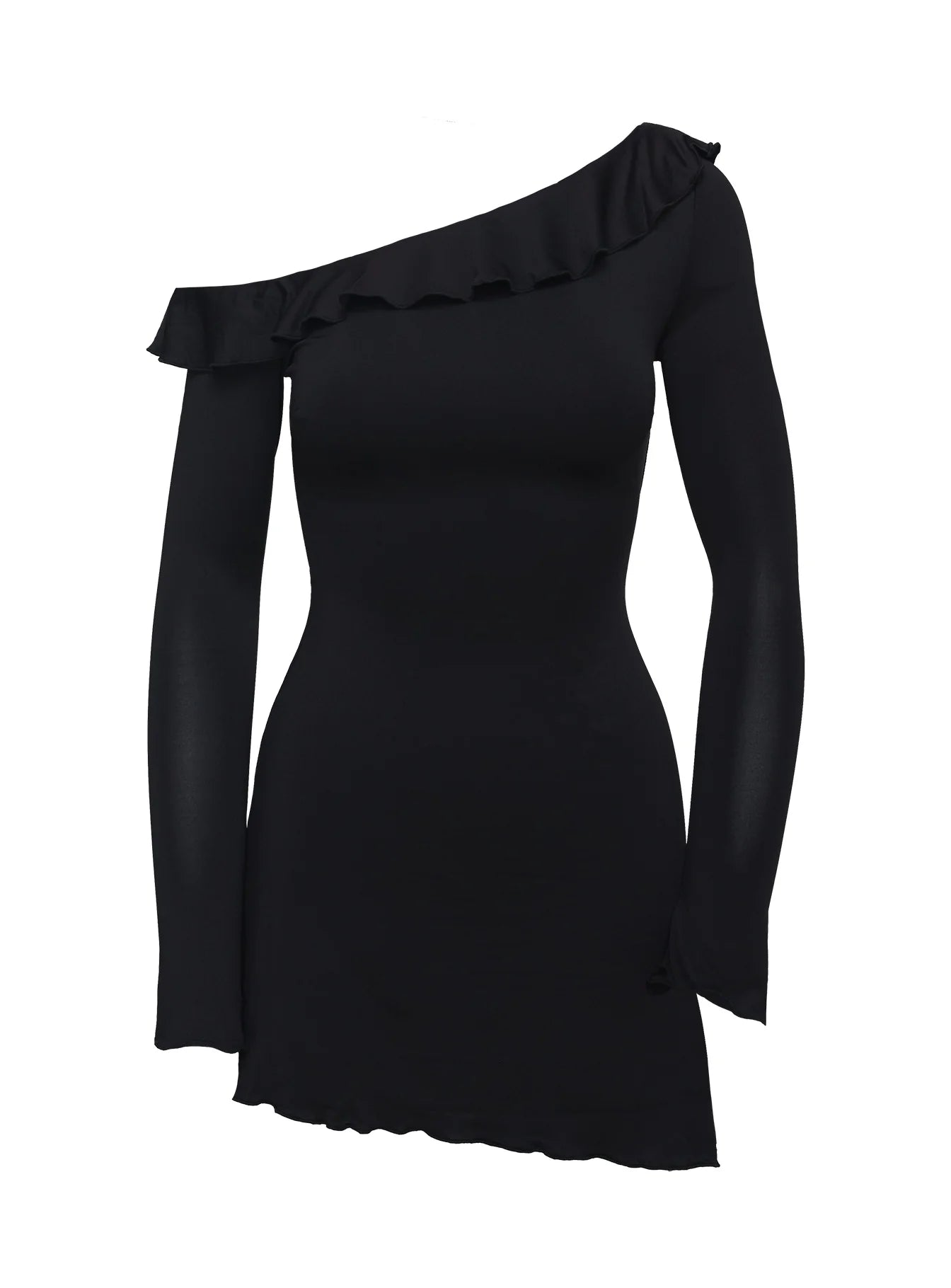 Bewitched One Shoulder Mini Dress Black