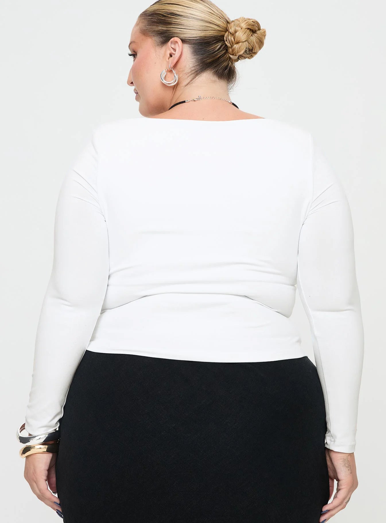 Selenie Long Sleeve Top Ice Curve