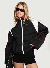 Shoreline Windbreaker Noir / White
