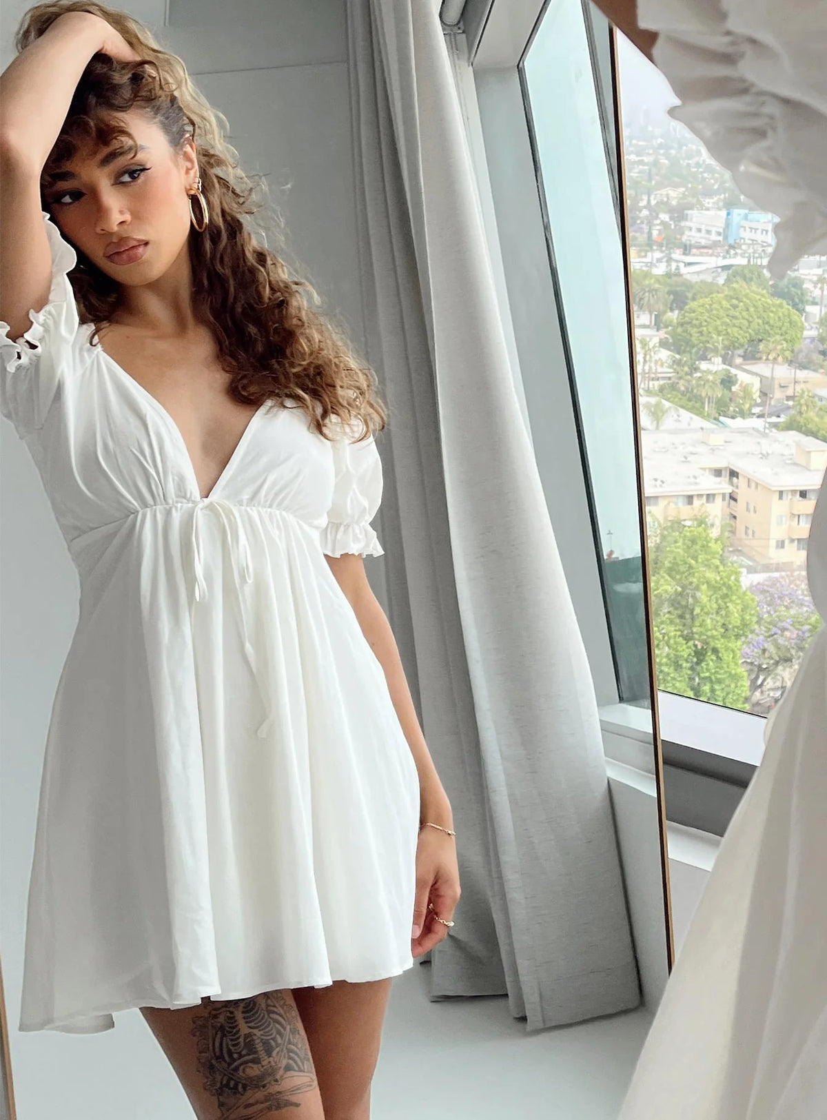 Blissful Mini Dress White