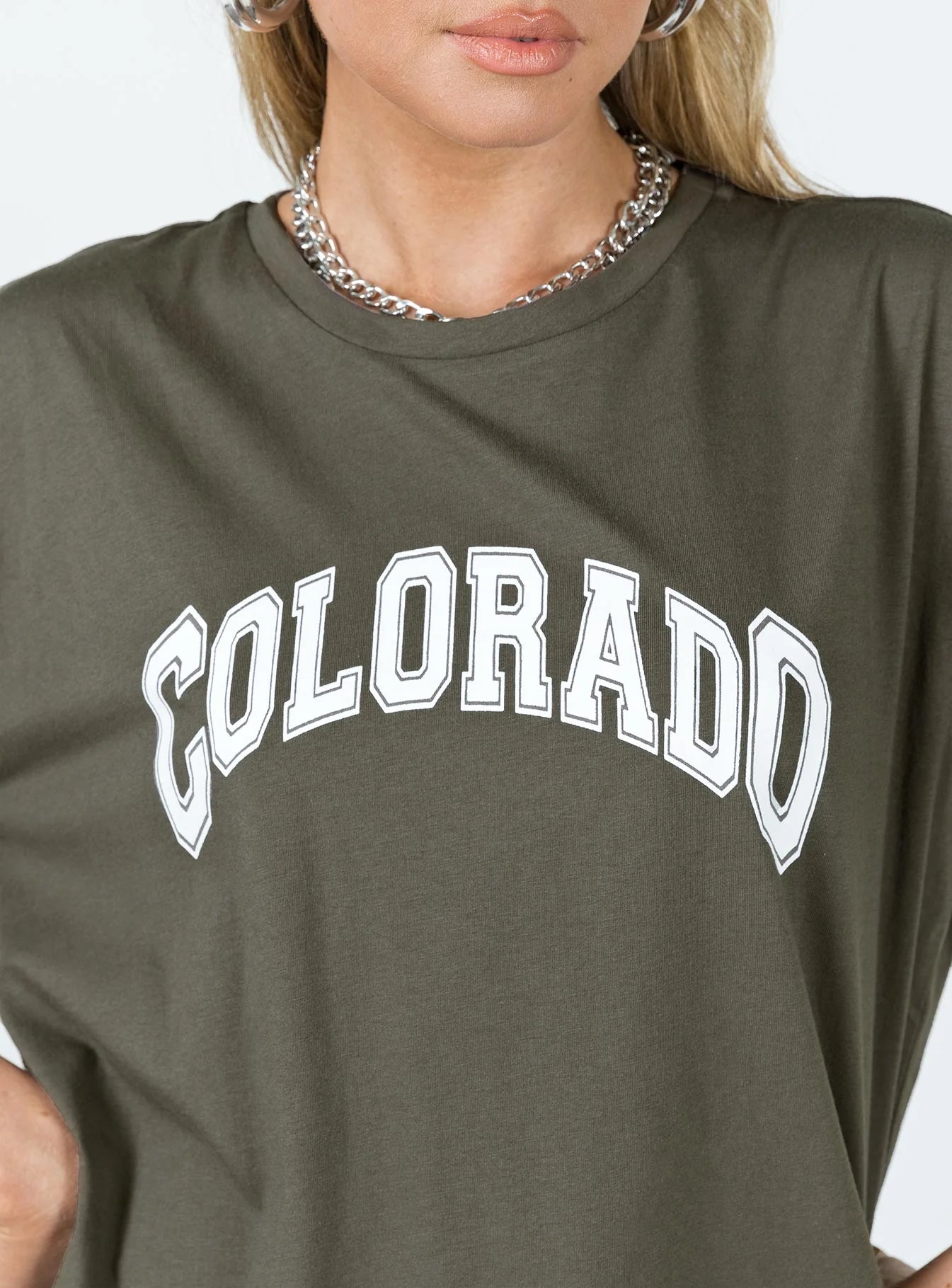 Colorado Dreaming Oversized Tee Charcoal
