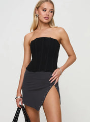 Karre Mini Skirt Slate Grey