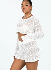 Leah Knit Set White