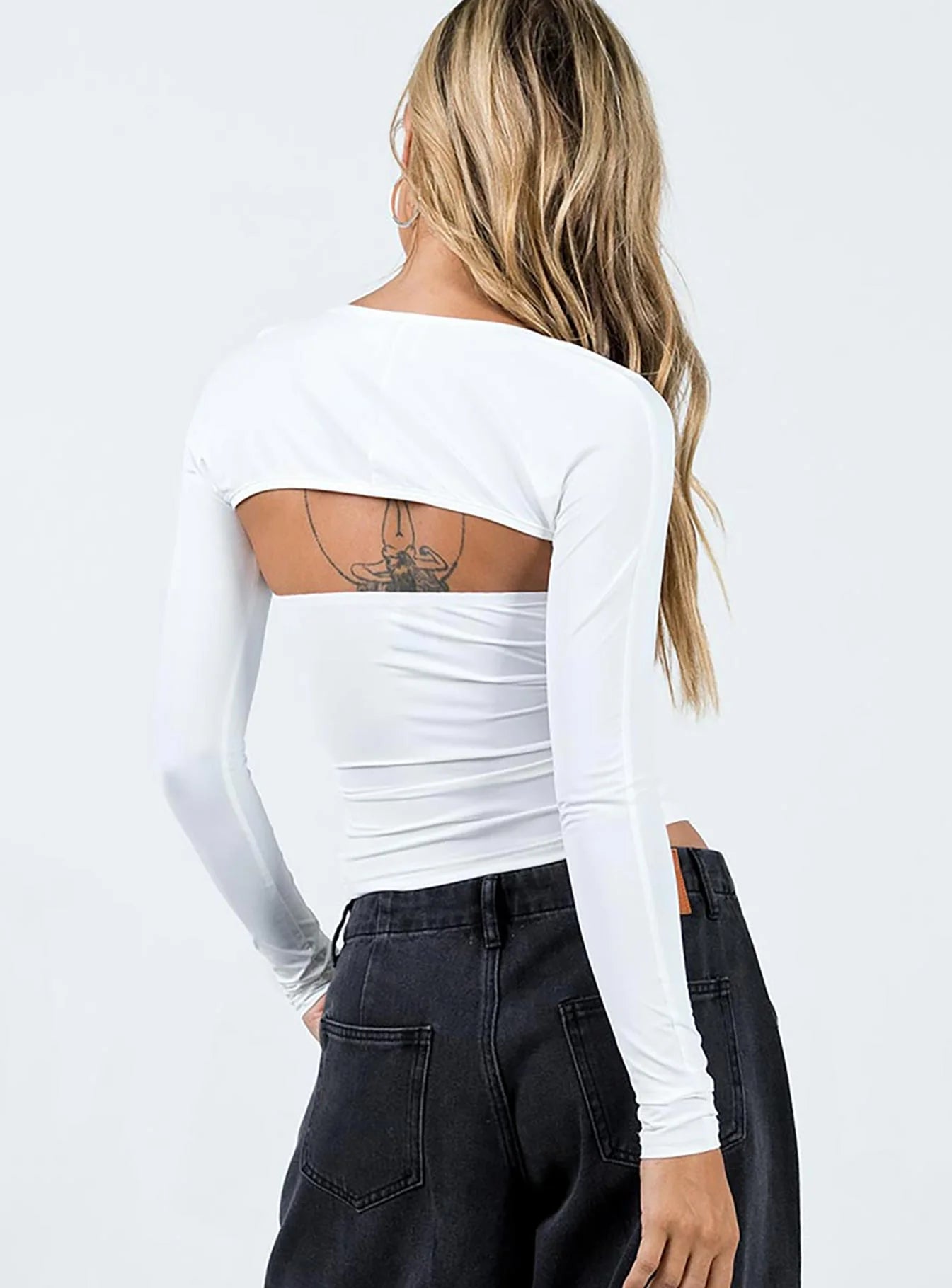 Moran Two Piece Bolero Top White