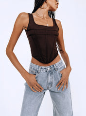 Normani Top Brown