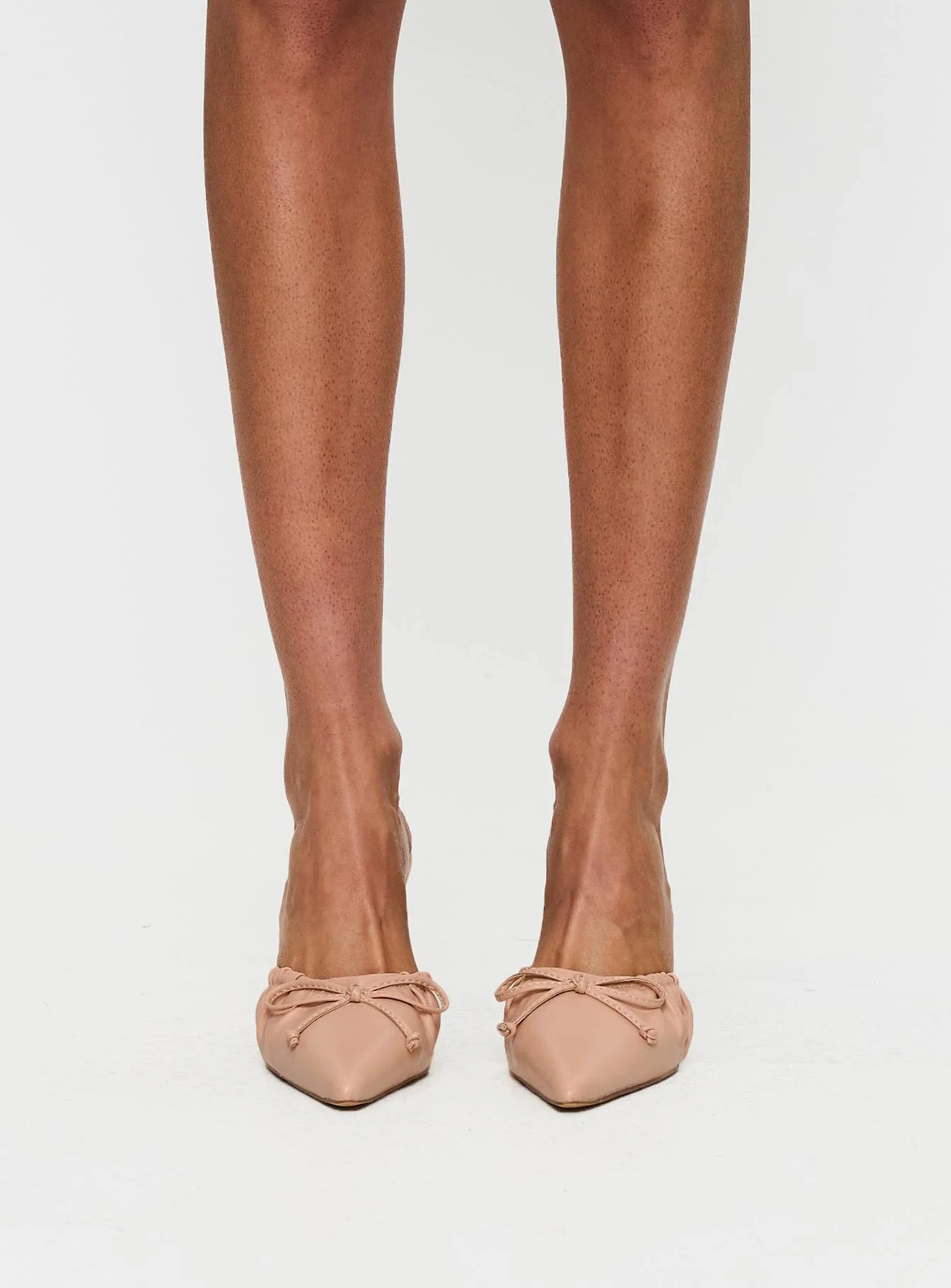 Get To You Pointed Toe Heels Beige