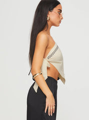 Frankle Top Cream black