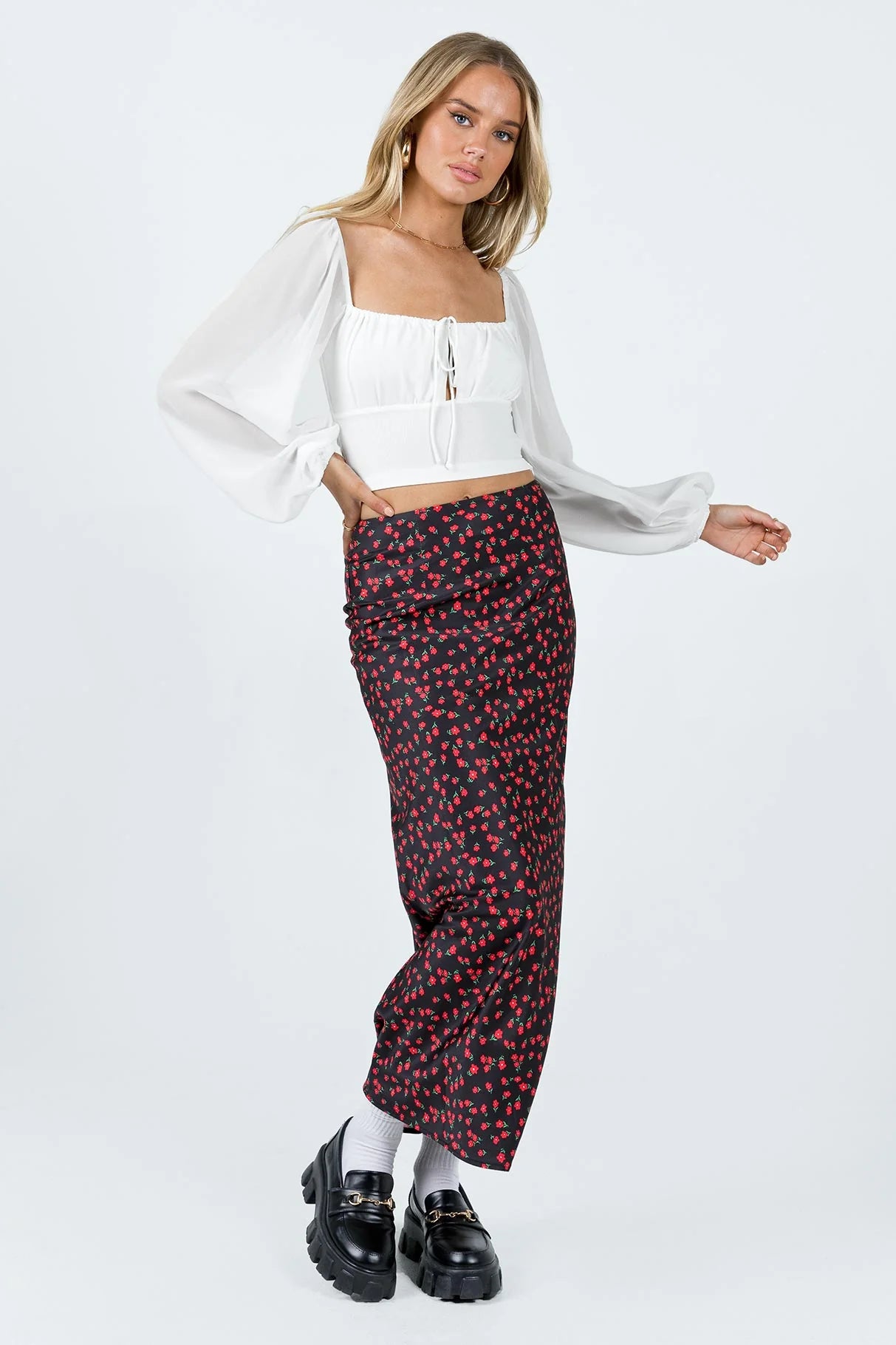 Paley Long Sleeve Top White