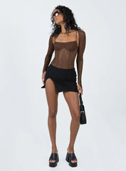 Buena Bolero Bodysuit Chocolate