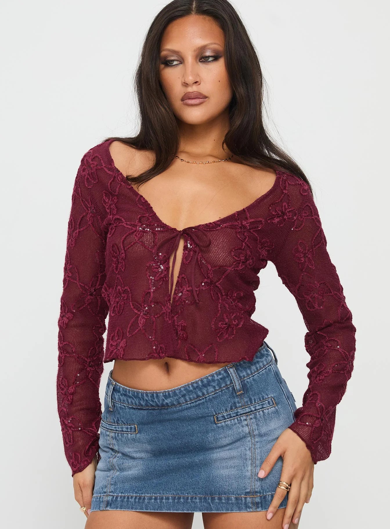 Sukita Cardi Burgundy