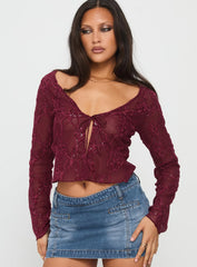 Sukita Cardi Burgundy