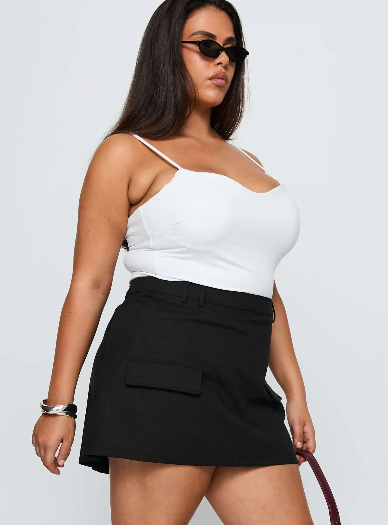 Essentially Skort Black Curve