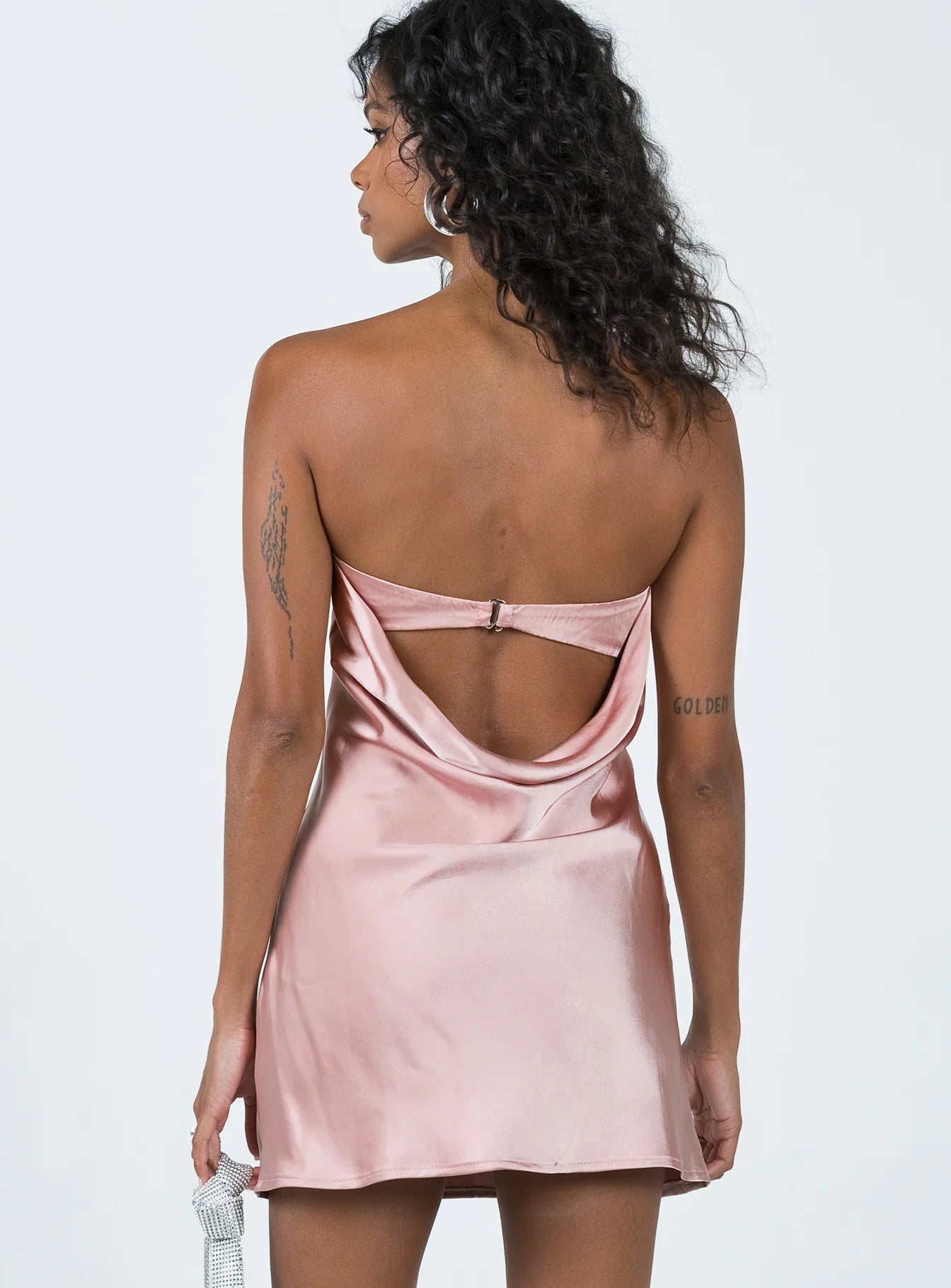 Saydee Strapless Mini Dress Rose
