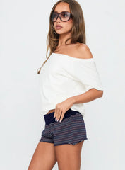 Keirie Jersey Short Blue Stripe