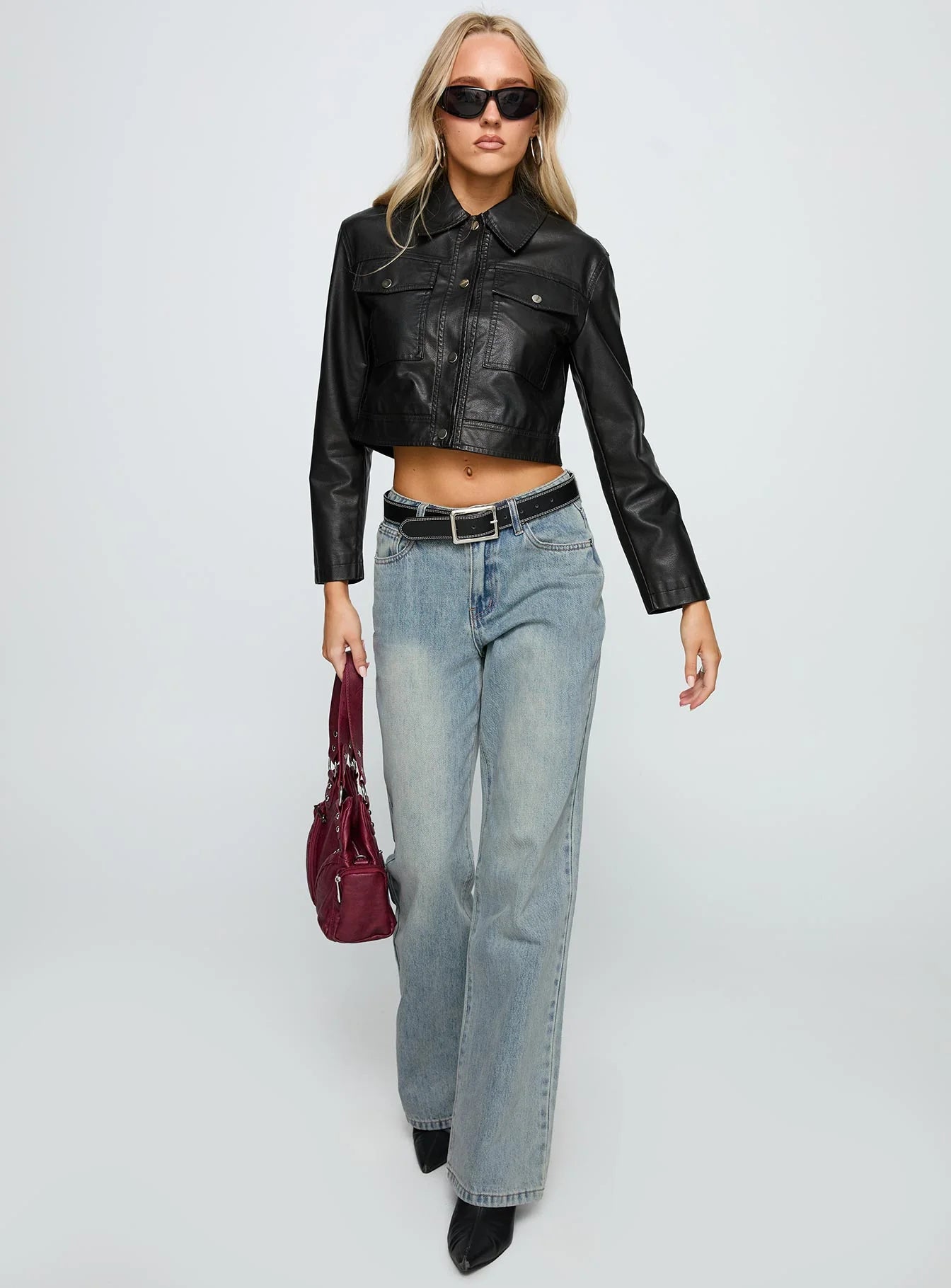 Echo Park High Rise Straight Leg Jeans Vintage Wash