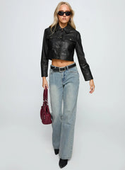 Echo Park High Rise Straight Leg Jeans Vintage Wash