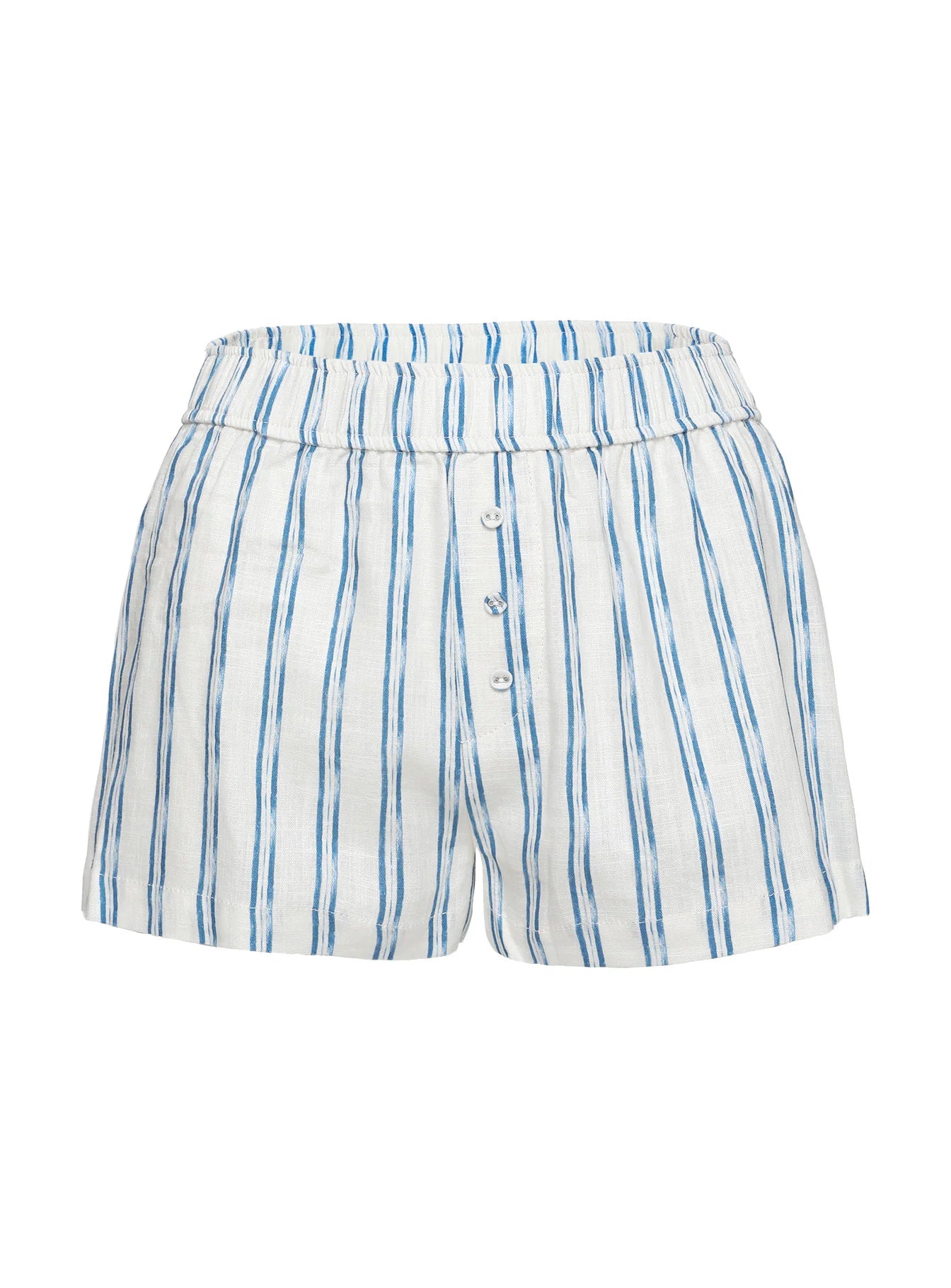 Tucked In Lounge Short Blue Stripe