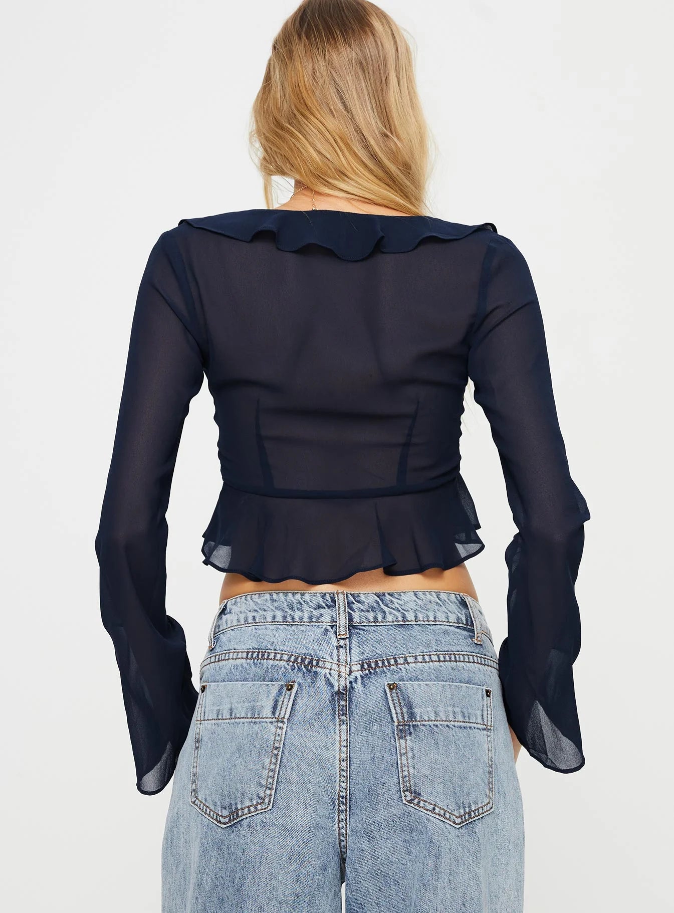 Gylda Long Sleeve Top Navy