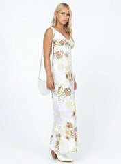 Cisco Maxi Dress White Multi