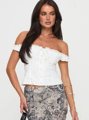 Matira Corset Top White