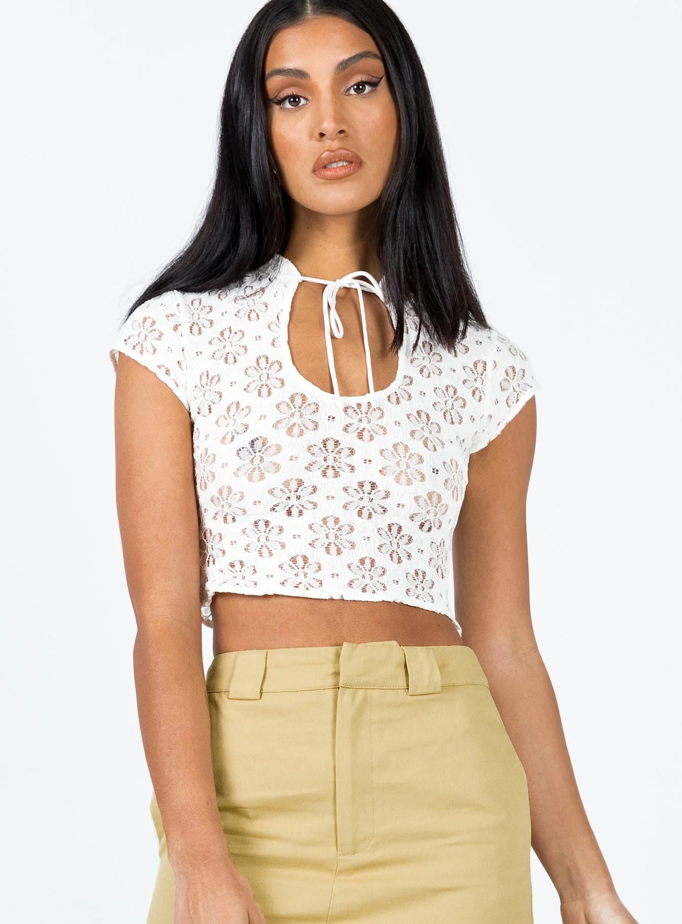 Amity Lace Top Ivory