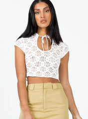 Amity Lace Top Ivory