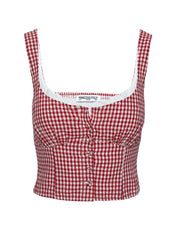 Bruncheon Top Red / White