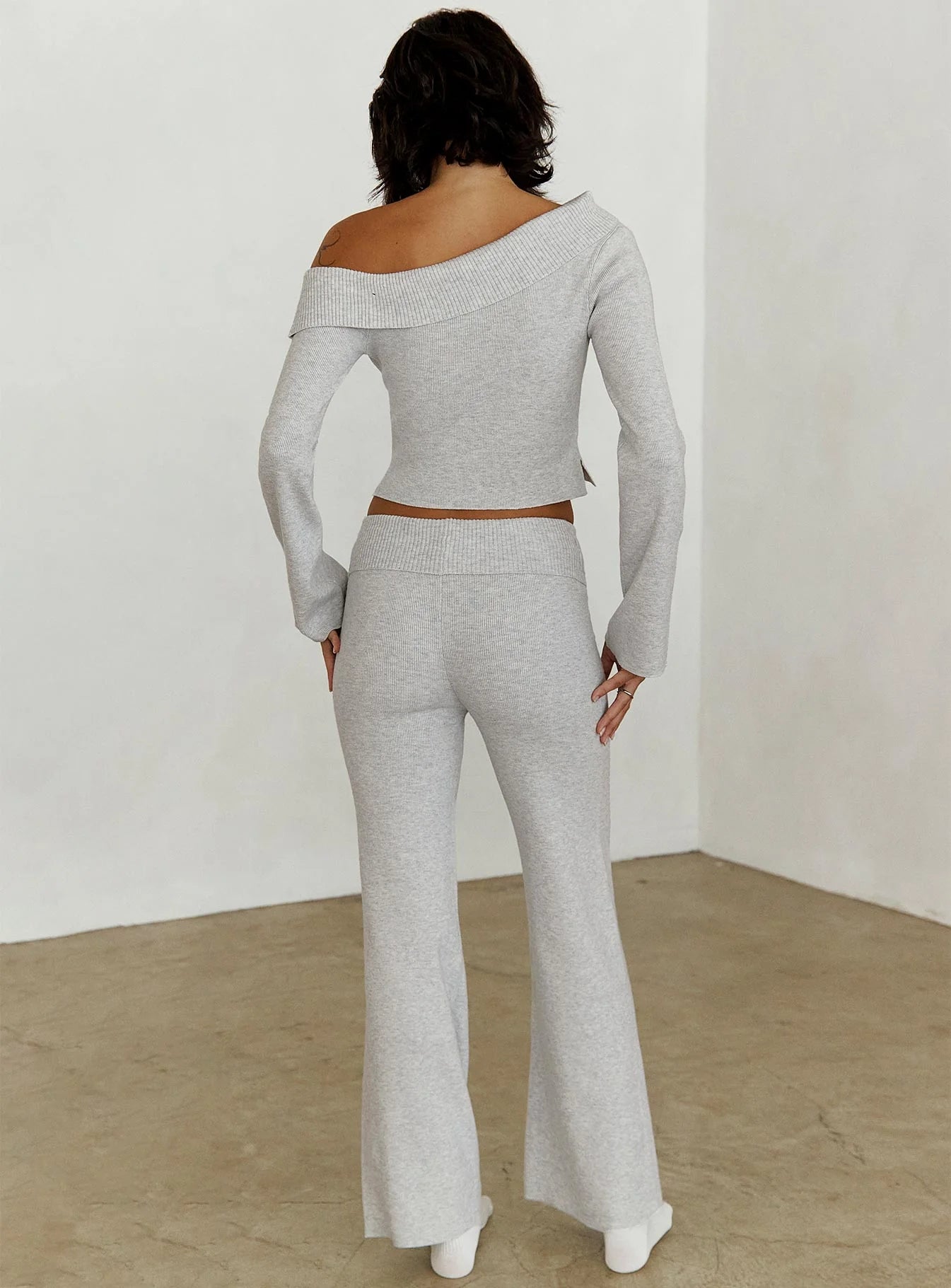 Try Me Knit Pants Grey