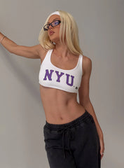 NYU Scoopneck Tank Top White