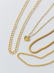 DeLuca Chain Necklace Gold