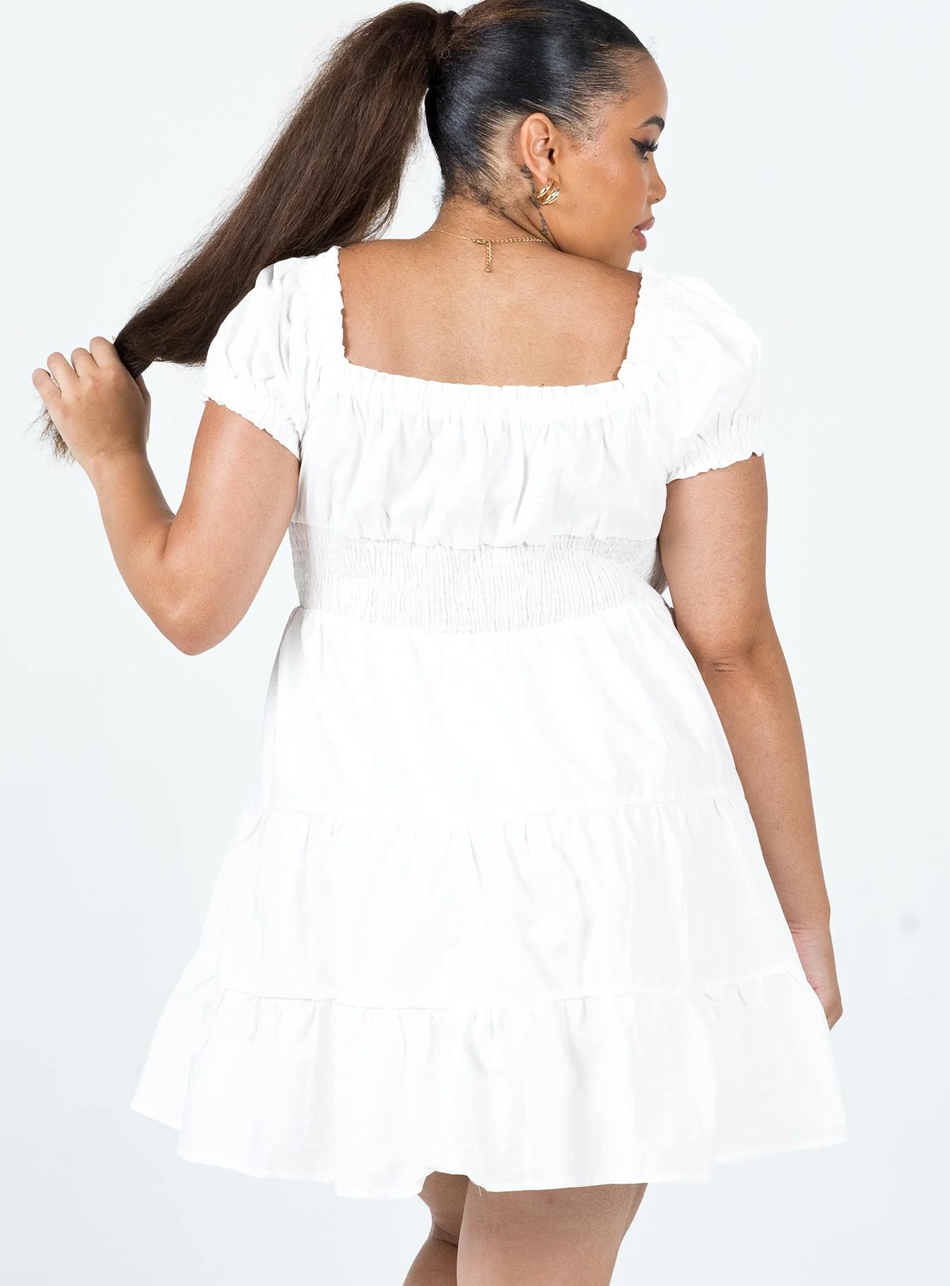 Daniela Mini Dress White Curve