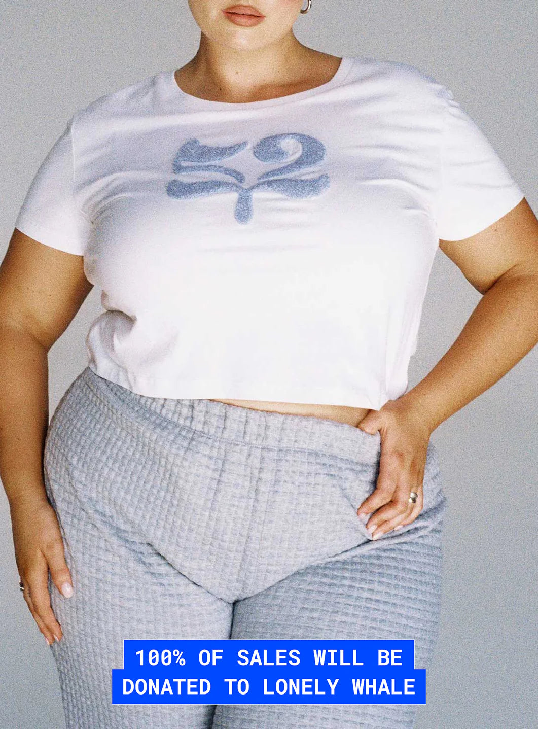 Organic Take Care Charity Baby Tee White Curve