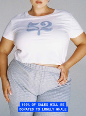 Organic Take Care Charity Baby Tee White Curve