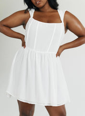 Kameliah Mini Dress White Curve