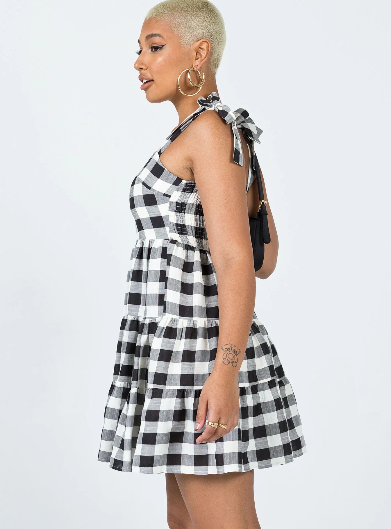 Rae Mini Dress Black / White