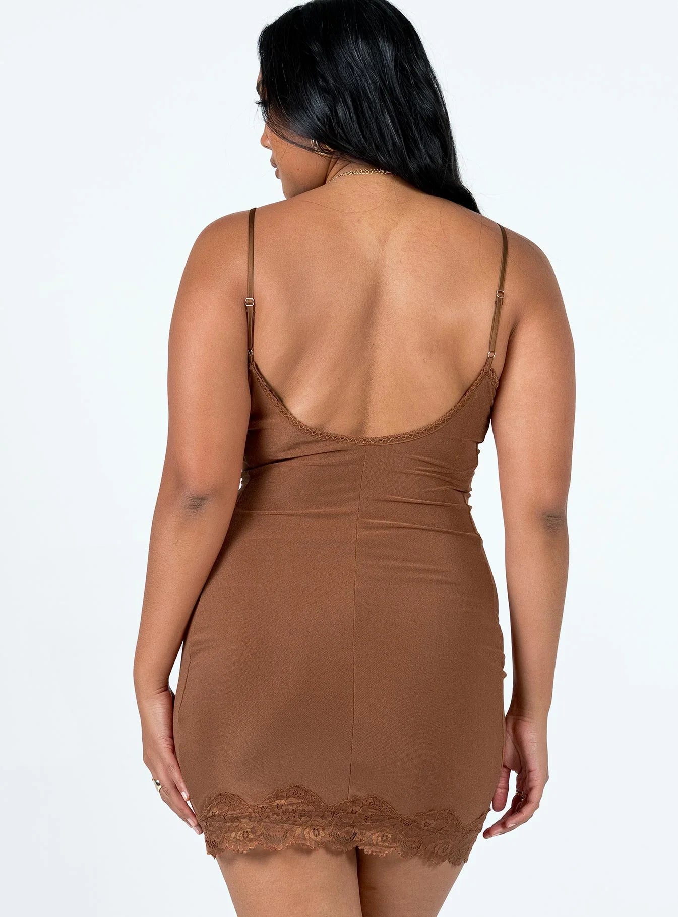 Fauna Mini Dress Brown