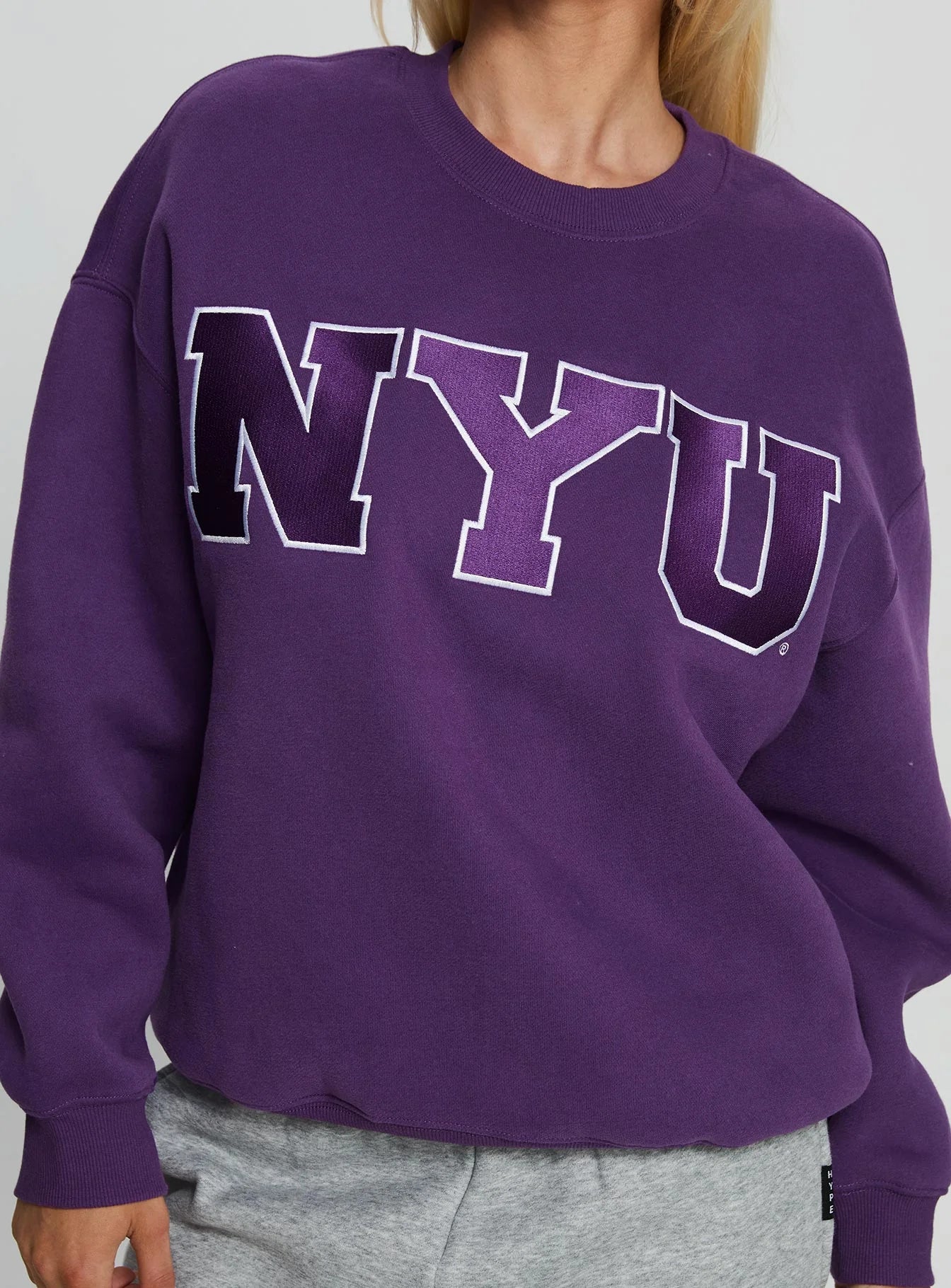 NYU Offside Crewneck Sweatshirt Purple