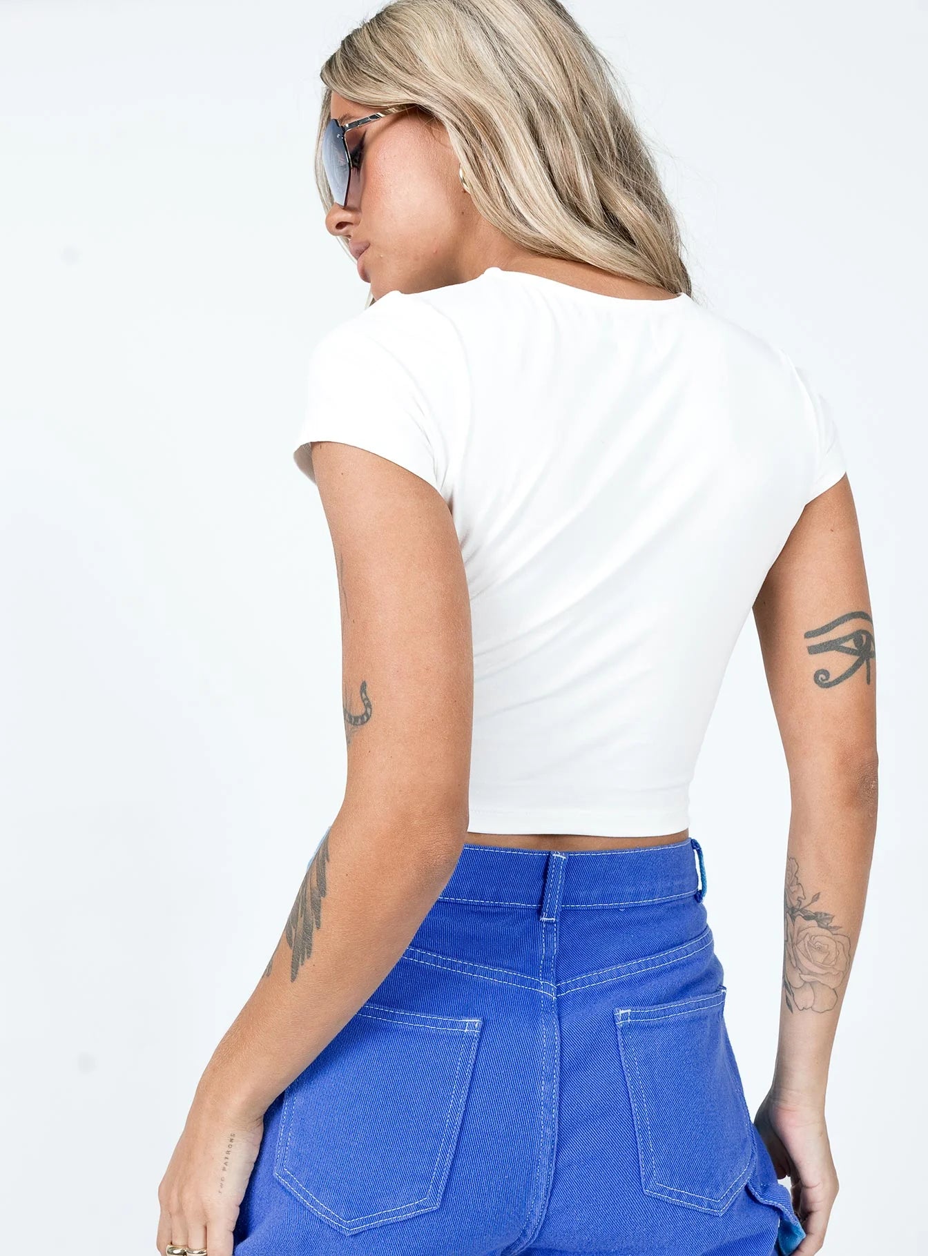 Runway Baby Tee White
