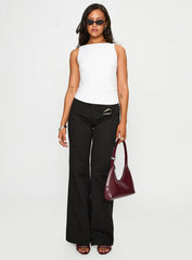 Lose Your Number High Neck Top White