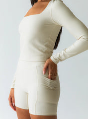 Thriving Activewear Top Latte