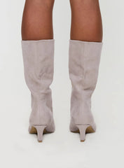 Billini Eliot Boots Mist Faux Suede